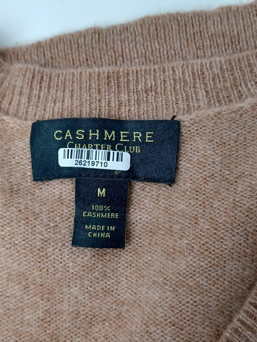 Charter Club Cashmere Sweater Size M Women Preppy Long Sleeve V Neck Pullover - Picture 7 of 11
